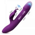 Vibrador Vai e Vem Borboleta Recarregável Roxo