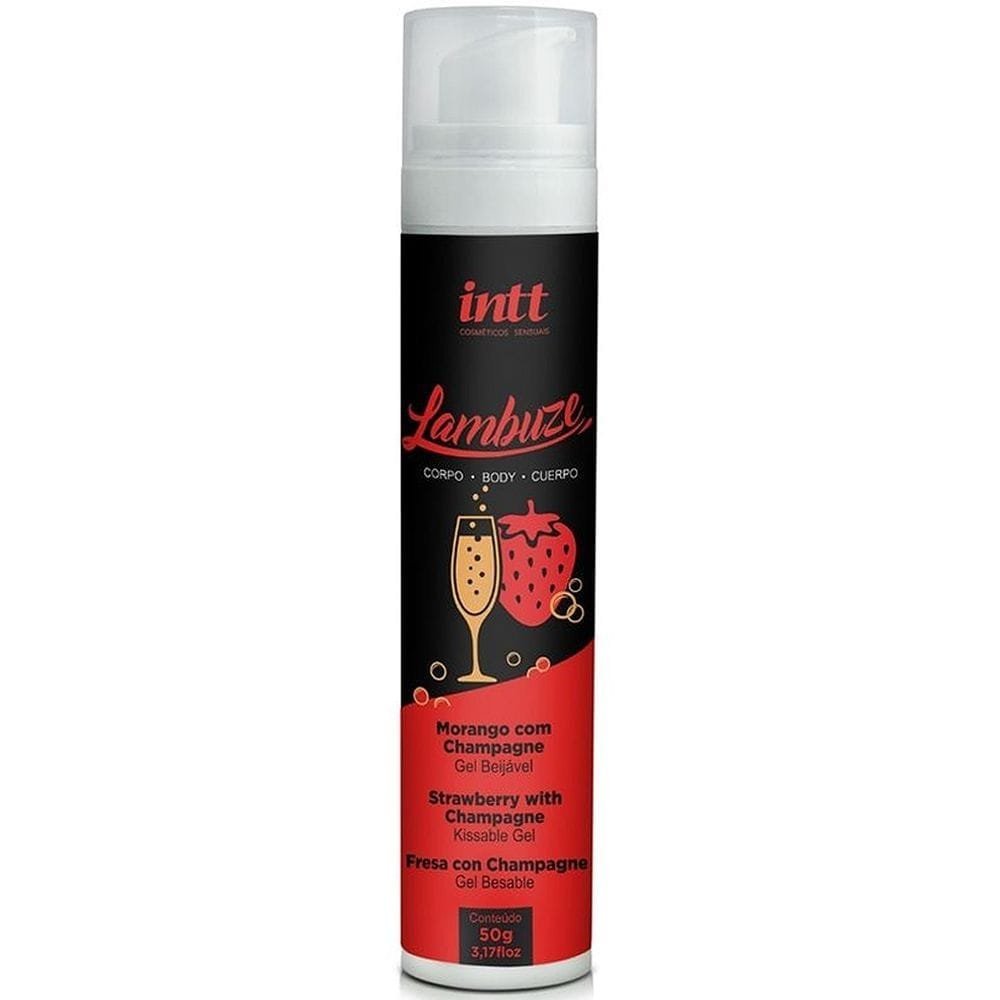 15629323354817_zoom.jpg Lambuze Airless Gel Beijável Hot 50G Intt Morango - Imagem 1