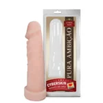 Capa Peniana Realística Em Cyberskin 18x4,5cm Sexy Fantasy - Imagem 2