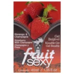 Fruit Sexy Gel Comestível 40Ml Intt Morango com Champanhe - Imagem 4