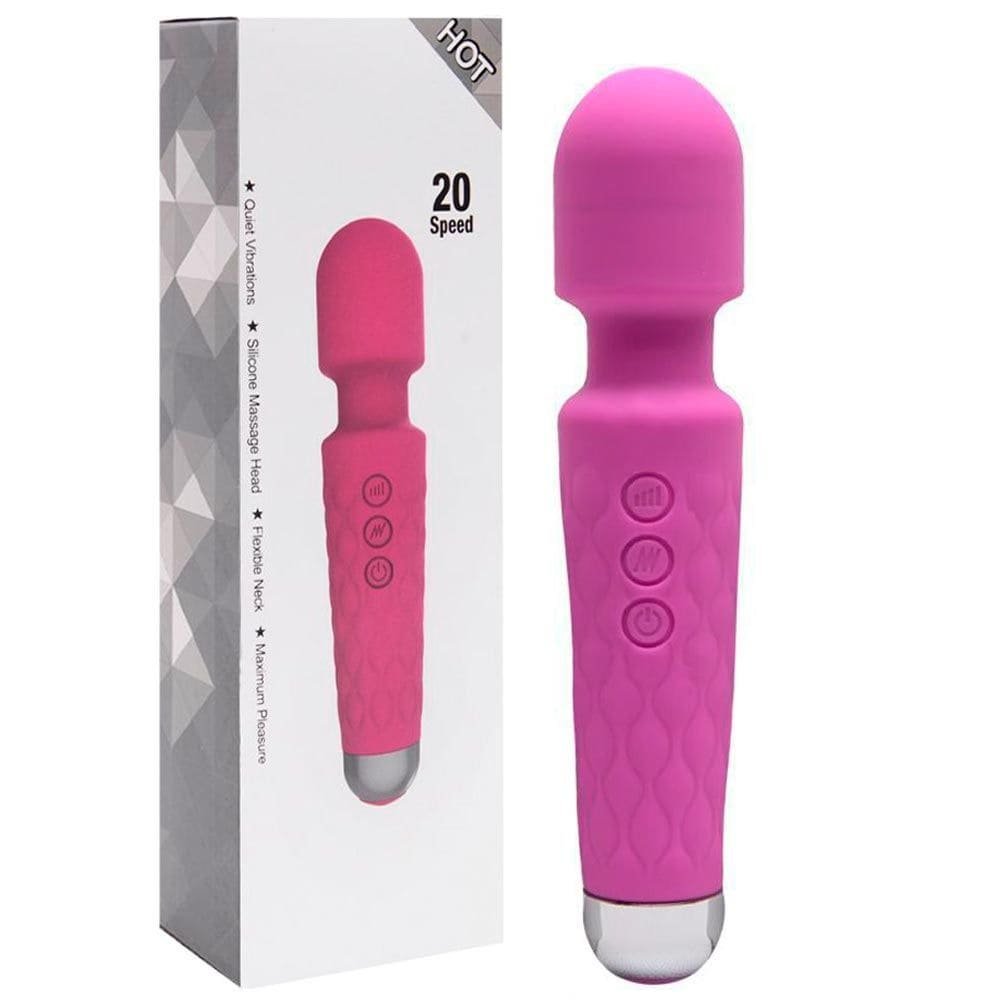 16294853732876_zoom.jpg Vibrador Varinha Mágica Microfone 20 Velocidades Roxo - Imagem 1