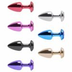 Plug Médio Metal ZAMAC Com Pedra Cravejada Em Strass Hard - Imagem 2