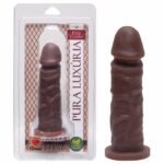 Prótese Maciça Pênis Sexy Fantasy 15,3 X 4Cm Cor Marrom