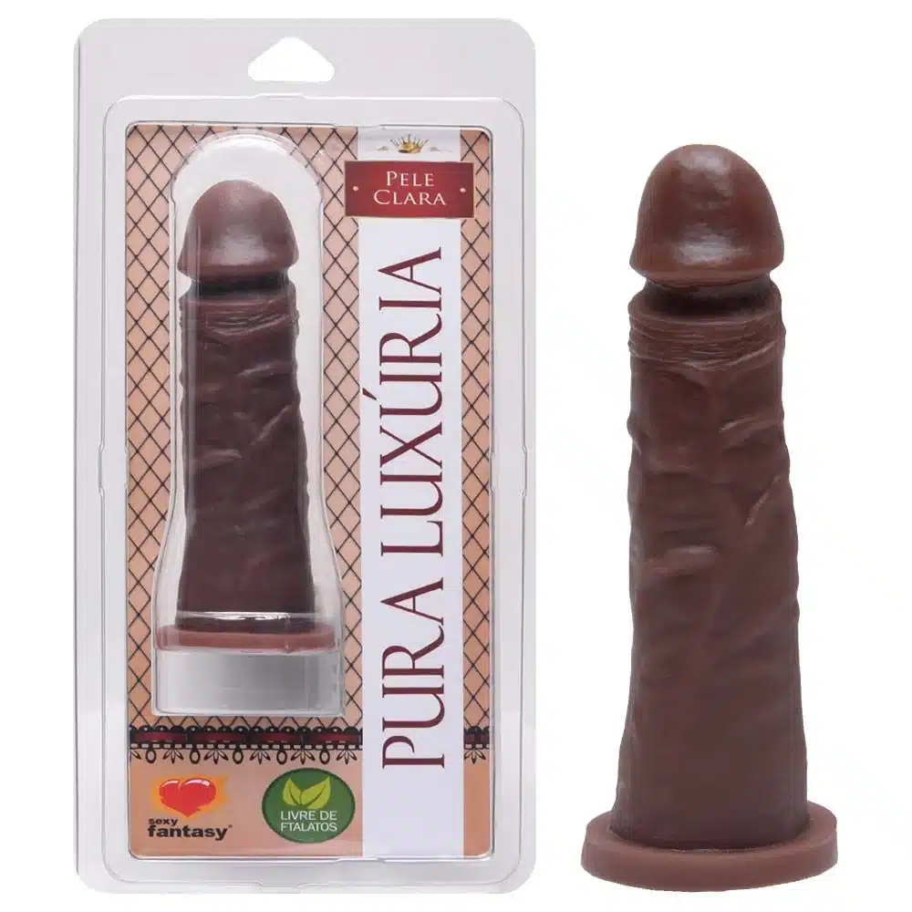 16371546457945_zoom.webp Prótese Maciça Pênis Sexy Fantasy 17 X 4Cm Cor Marrom - Imagem 1
