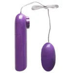 Vibrador Bullet Cápsula Com Fio Roxo - Imagem 3
