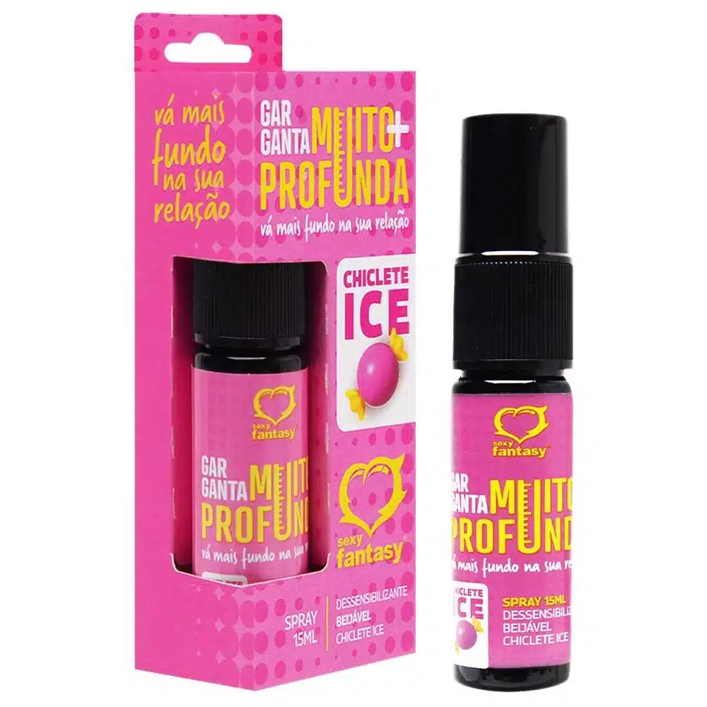 16783943217288_zoom.webp Garganta Muito Mais Profunda Spray 15Ml Sexy Fantasy Chiclete Ice - Imagem 1