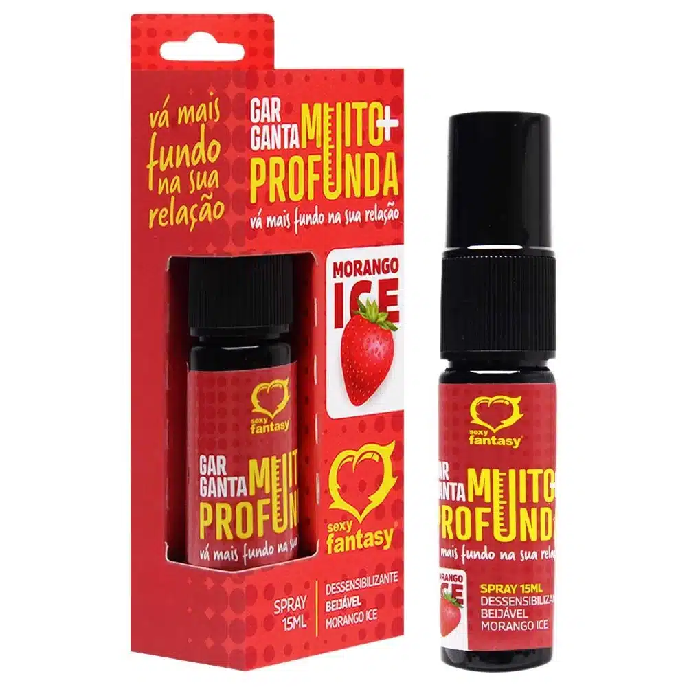 16783954304001_zoom.webp Garganta Muito Mais Profunda Spray 15Ml Sexy Fantasy Morango - Imagem 1