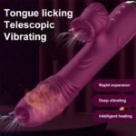 Vibrador Vai e Vem com Sugador (Roxo) - Imagem 3