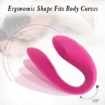 Vibrador Duplo Prazer Com Sugador Controle Remoto Recarregável - Imagem 3