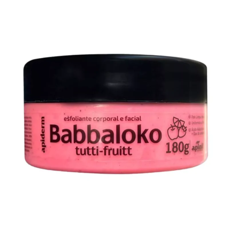 Apiderm Esfoliante Corporal E Facial Babbaloko 180G Apinil Cosmeticos