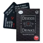 Baralho Desejos e Drinks Jogo de Cartas Diversão ao Cubo
