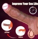 Capa Peniana Realística 18 cm com Apoio Escrotal