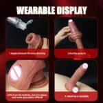 Capa Peniana Realística 18 cm com Apoio Escrotal - Imagem 2