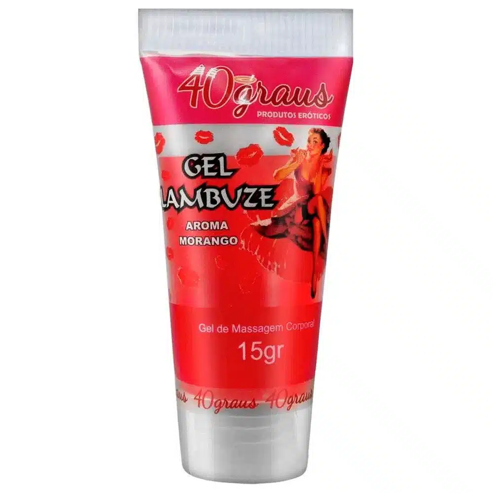 ERC14_1.webp Lambuze Gel Para Massagem Beijável Sabor Morango 15g 40 Graus - Imagem 1