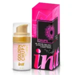 Golden Chups Gel Para Massagem Beijável Sabor Framboesa By Castropil 17ml Intt