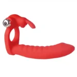 Anel Companheiro Dildo Coelho Vermelho