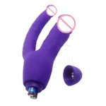 Vibrador Dildo Duplo Prazer Roxo - Imagem 6