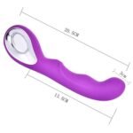 Vibrador Ponto G Acabamento Cromado Recarregável Roxo - Imagem 3