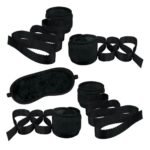 Kit Bondage Com Algema Tornozeleira E Venda Em Pelúcia