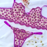 Conjunto Lingerie Personalizável Coração com Aro