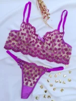 Conjunto Lingerie Personalizável Coração com Aro - Imagem 2
