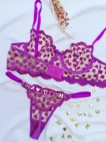 Conjunto Lingerie Personalizável Coração com Aro - Imagem 3