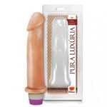 Prótese Pura Luxúria Realístico Com Vibro 22x5,8 Cm Sexy Fantasy