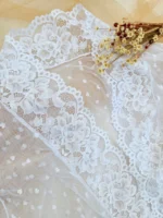 Robe Branco de Tule com Manga Média - Imagem 6