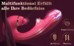 Vibrador Ponto G Curvado Lingua Vibratória Cor Pink