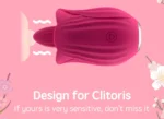 Vibrador Língua Formato de Rosa - Imagem 4