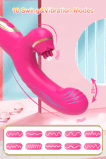 Vibrador Ponto G Sobe e Desce Estimulação Clitóris Cor Pink - Imagem 5