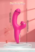 Vibrador Ponto G Sobe e Desce Estimulação Clitóris Cor Pink - Imagem 3
