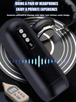 Masturbador Elétrico MP3 Masculino Preto - Imagem 16