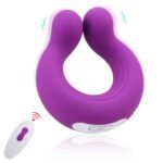 Anel Peniano Vibrador com Controle sem Fio Roxo