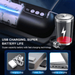 Masturbador Elétrico MP3 Masculino Preto - Imagem 10