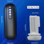 Masturbador Elétrico MP3 Masculino Preto - Imagem 7