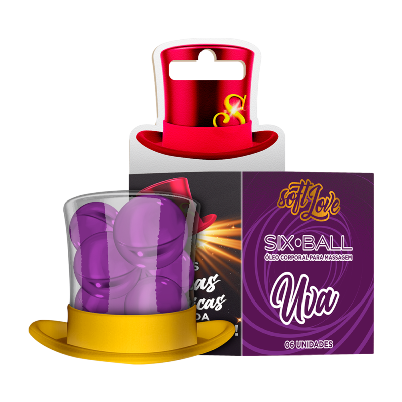 Six Ball Oleo para Massagem Uva