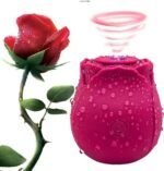 Vibrador de Sucção Formato Rosa Recarregável - Imagem 2