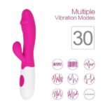 Vibrador Poderoso Dilldo Coelho 10 Velocidades G Spote Clitóris Estimulação Massagem - Imagem 4