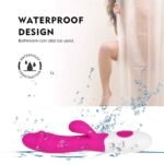 Vibrador Poderoso Dilldo Coelho 10 Velocidades G Spote Clitóris Estimulação Massagem - Imagem 8