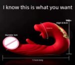 Vibrador Ponto G com Boquinha e Extimulador Interno - Imagem 2