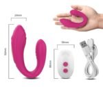 Vibrador Duplo Prazer Com Controle Remoto Recarregável - Imagem 2