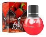 Fruit Sexy Gel Comestível 40Ml Intt Morango com Champanhe Hot