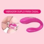 Vibrador Duplo Prazer Com Controle Remoto Recarregável