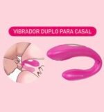 Vibrador Duplo Prazer Com Controle Remoto Recarregável