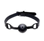Mordaça Bola Com Regulagem Em Couro Sintético VipMix - Imagem 2