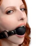 Mordaça Bola Com Regulagem Em Couro Sintético VipMix