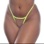 Calcinha de Tule Personalizável Cor Verde Neon - Imagem 2