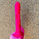 Vibrador Coelho Rotativo Sobe e Desce Recarregável