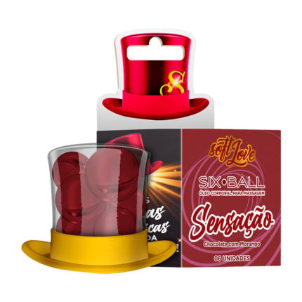 Six Ball Sensação Sabor Chocolate com Morango
